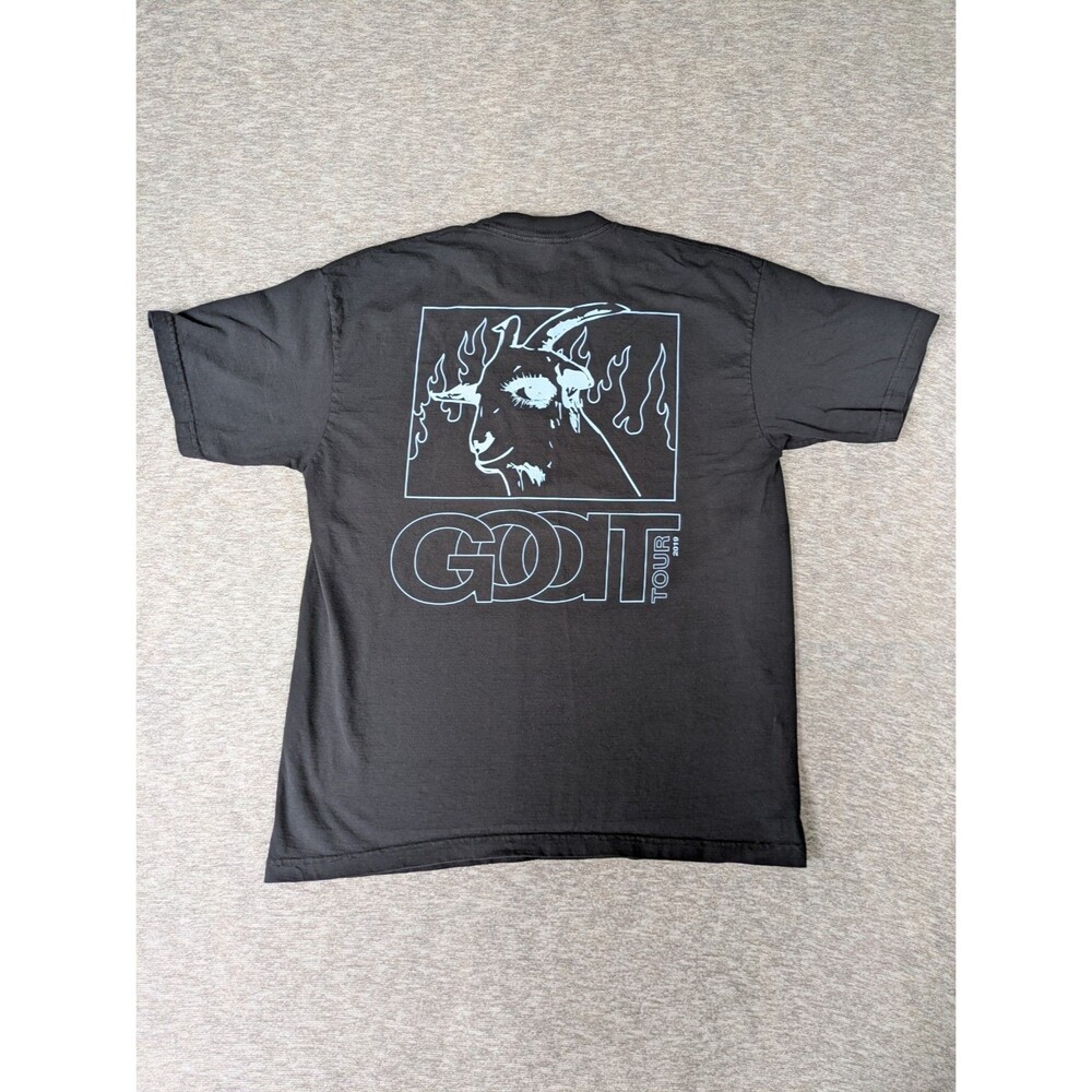 Los Angeles Apparel Chris Brown Goat Tour 2019 Black 6.5 Oz Shirt Sz Large RARE